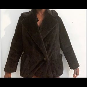 Faux fur coat